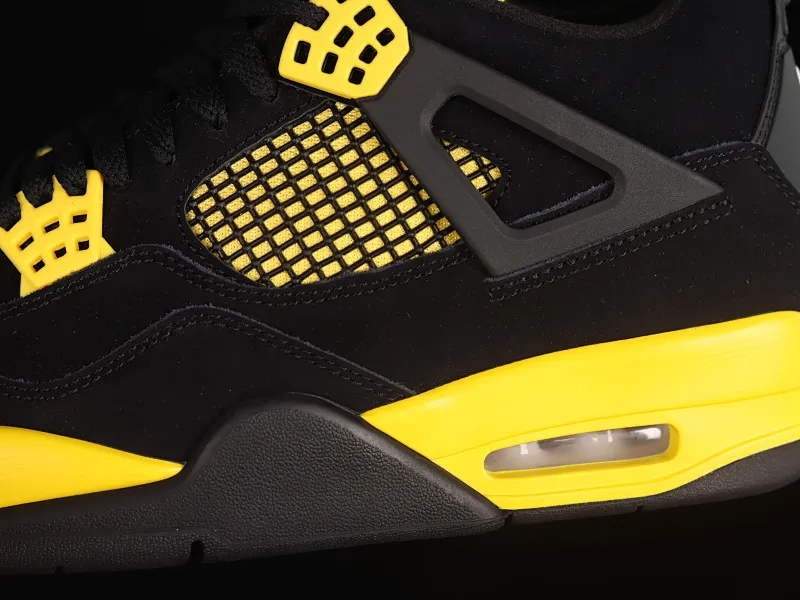 All categories Air Jordan Jordan series basketball shoes Air Jordan 4 LW version Air Jordan 4 "Thunder" AJ4 Joe 4 Thunder replica basketball shoes DH6927-017
